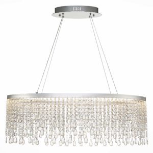 SL6201.103.37 Люстра подвесная ST-Luce Серебристый/Прозрачный LED 1*37W 3000K/4000K/6000K VEGA