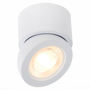 ST654.532.10 Светильник потолочный Белый LED 1*10W 3000K 850Lm Ra>90 38° IP20 D95xH96 180-240V ST654