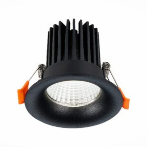 ST703.448.10 Св-к встр. Черный LED 1*10W 4000K 900Lm Ra>90 38° IP20 D85xH75 170-240V ST703