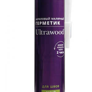 Герметик ULTRAWOOD акриловый, малярный, 310 мл