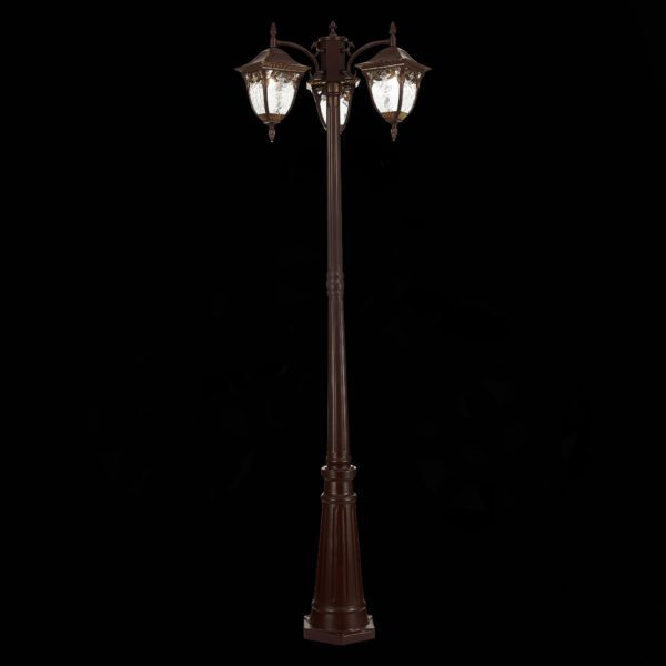 SL083.705.03 Светильник уличный наземный ST-Luce Кофейный/Кофейный, Прозрачный E27 3*60W CHIANI — изображение 5