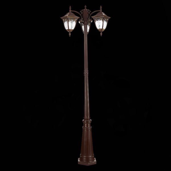 SL083.705.03 Светильник уличный наземный ST-Luce Кофейный/Кофейный, Прозрачный E27 3*60W CHIANI — изображение 6