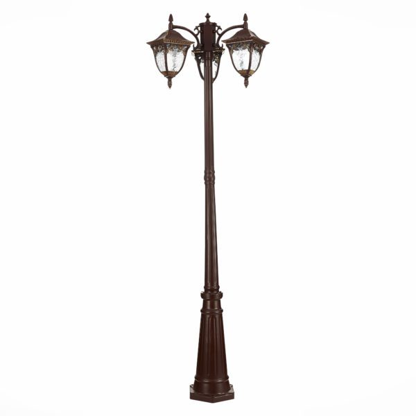 SL083.705.03 Светильник уличный наземный ST-Luce Кофейный/Кофейный, Прозрачный E27 3*60W CHIANI — изображение 2
