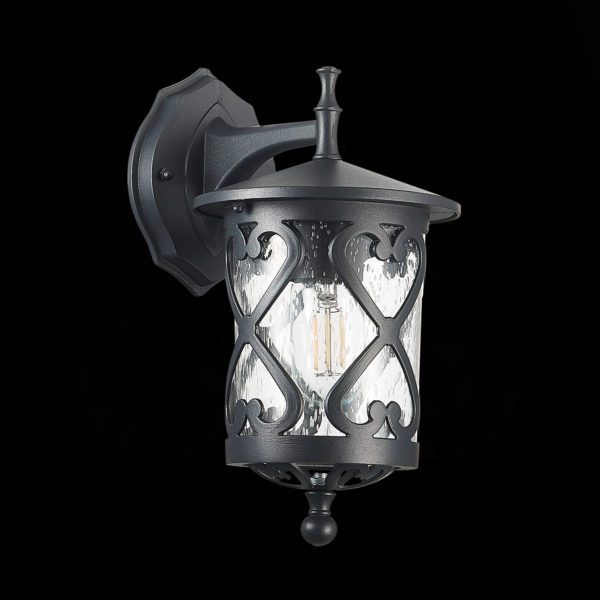 SL085.411.01 Светильник уличный настенный ST-Luce Черный/Черный, Прозрачный E27 1*60W LORNE — изображение 5