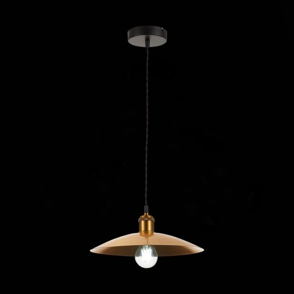 SL1017.203.01 Светильник подвесной ST-Luce Черный/Золотистый E27 1*60W ROMO — изображение 5