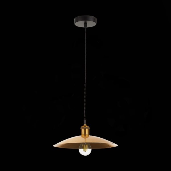 SL1017.203.01 Светильник подвесной ST-Luce Черный/Золотистый E27 1*60W ROMO — изображение 6