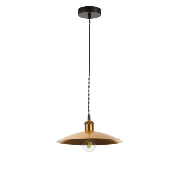 SL1017.203.01 Светильник подвесной ST-Luce Черный/Золотистый E27 1*60W ROMO — изображение 2