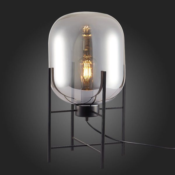 SL1050.704.01 Прикроватная лампа ST-Luce Черный/Дымчатый E27 1*40W BURASCA — изображение 5