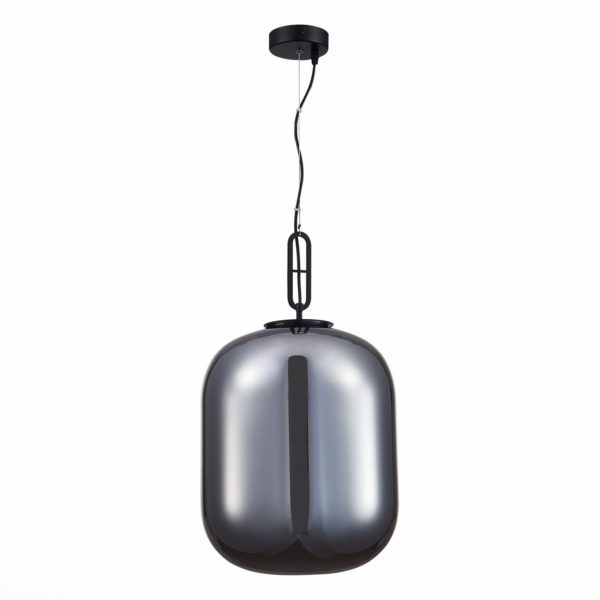 SL1050.713.01 Светильник подвесной ST-Luce Черный/Дымчатый E27 1*40W BURASCA — изображение 2