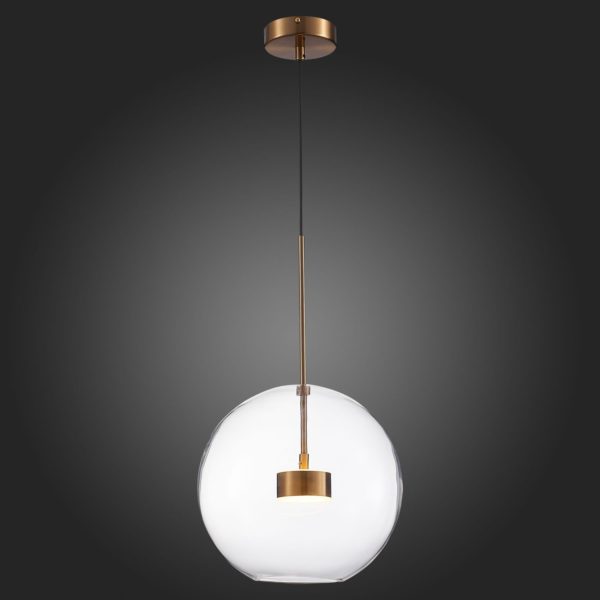 SL1133.223.01 Светильник подвесной ST-Luce Латунь/Прозрачный LED 1*14W 3000K BOPONE — изображение 5