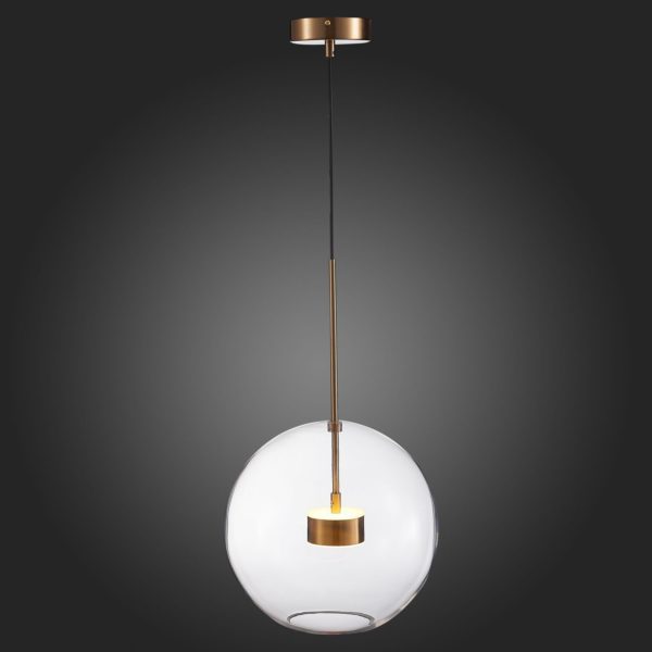 SL1133.223.01 Светильник подвесной ST-Luce Латунь/Прозрачный LED 1*14W 3000K BOPONE — изображение 6
