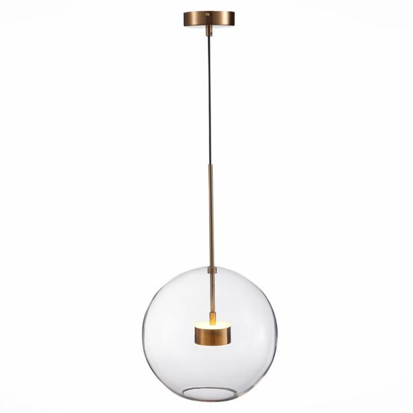 SL1133.223.01 Светильник подвесной ST-Luce Латунь/Прозрачный LED 1*14W 3000K BOPONE — изображение 2