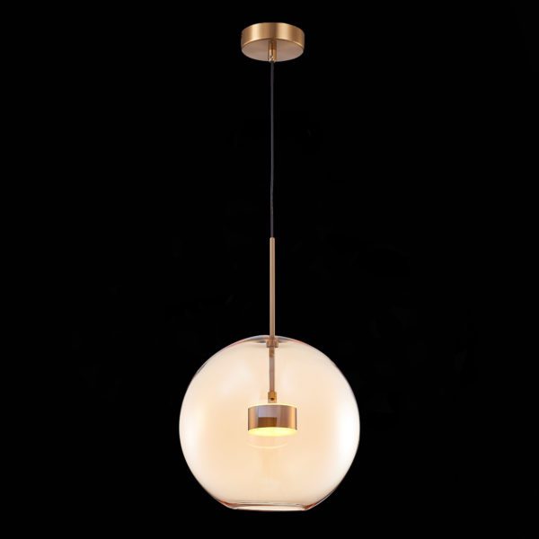 SL1133.323.01 Светильник подвесной ST-Luce Латунь/Коньячный LED 1*10W 3000K BOPONE — изображение 3