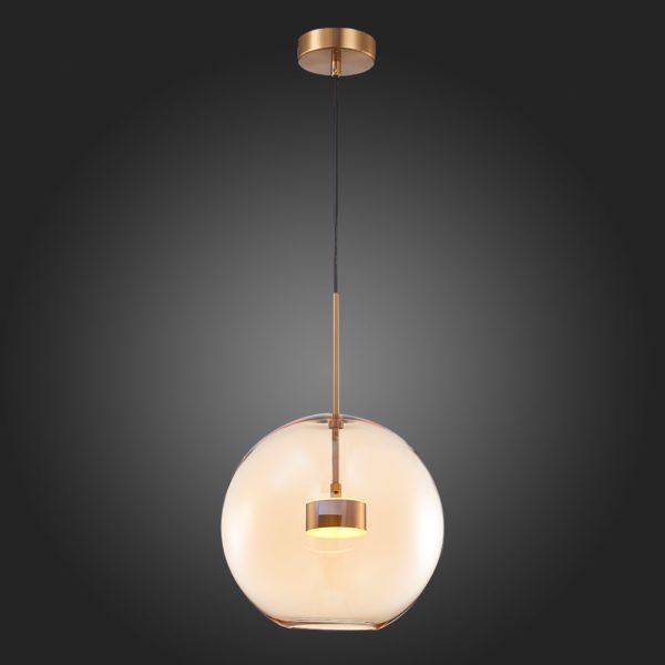 SL1133.323.01 Светильник подвесной ST-Luce Латунь/Коньячный LED 1*10W 3000K BOPONE — изображение 5