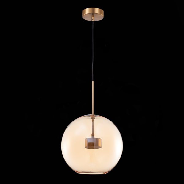SL1133.323.01 Светильник подвесной ST-Luce Латунь/Коньячный LED 1*10W 3000K BOPONE — изображение 4