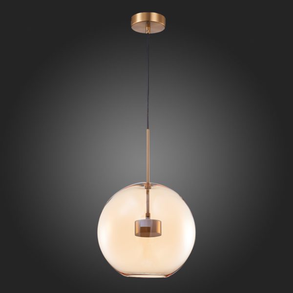 SL1133.323.01 Светильник подвесной ST-Luce Латунь/Коньячный LED 1*10W 3000K BOPONE — изображение 6