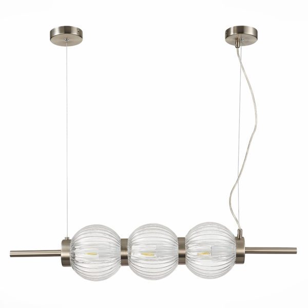 SL1155.113.03 Светильник подвесной ST-Luce Никель/Прозрачный E14 3*40W MARENA — изображение 2