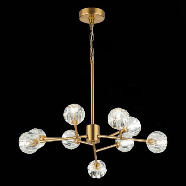 SL1166.303.09 Светильник подвесной ST-Luce Латунь/Прозрачный G9 LED 9*5W ROMANO — изображение 5