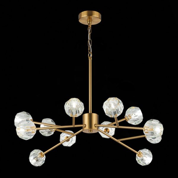 SL1166.303.12 Светильник подвесной ST-Luce Латунь/Прозрачный G9 LED 12*5W ROMANO — изображение 5