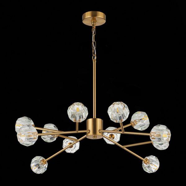SL1166.303.12 Светильник подвесной ST-Luce Латунь/Прозрачный G9 LED 12*5W ROMANO — изображение 6
