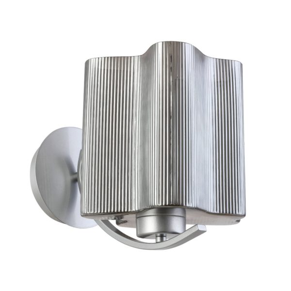 SL117.701.01 Бра ST-Luce Серебристый/Дымчатый E27 1*60W ONDE — изображение 2