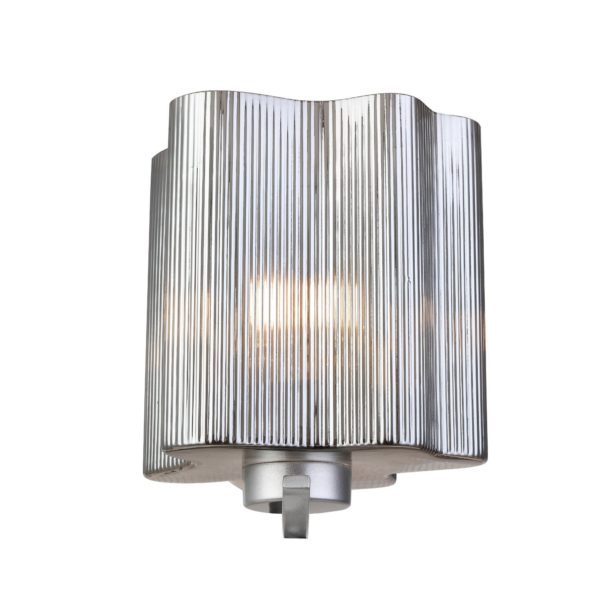 SL117.701.01 Бра ST-Luce Серебристый/Дымчатый E27 1*60W ONDE — изображение 4