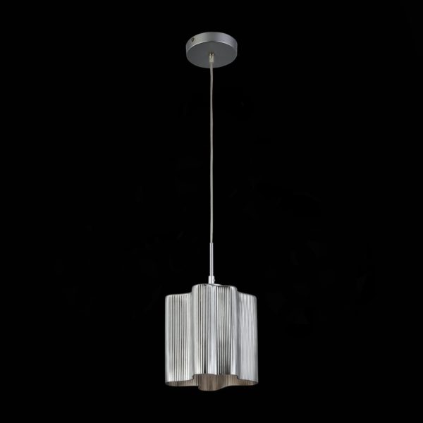 SL117.703.01 Светильник подвесной ST-Luce Серебристый/Дымчатый E27 1*60W ONDE — изображение 5