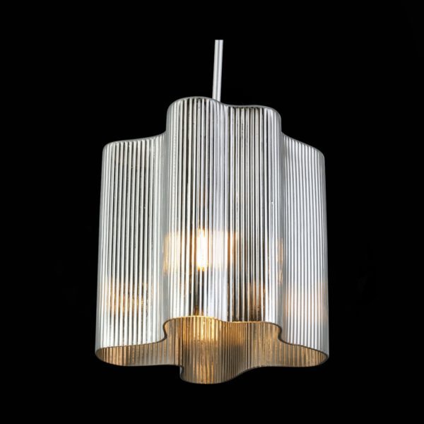 SL117.703.01 Светильник подвесной ST-Luce Серебристый/Дымчатый E27 1*60W ONDE — изображение 6