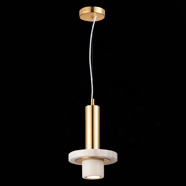 SL1210.503.01 Светильник подвесной ST-Luce Золотистый/Белый GU10 1*5W PIETRA — изображение 4
