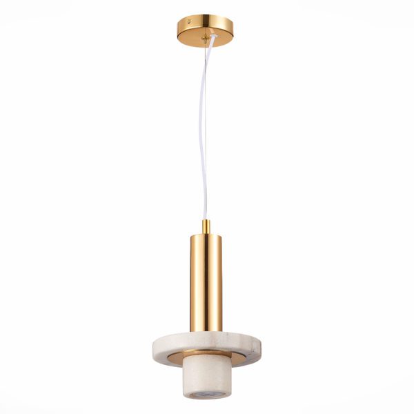 SL1210.503.01 Светильник подвесной ST-Luce Золотистый/Белый GU10 1*5W PIETRA — изображение 2