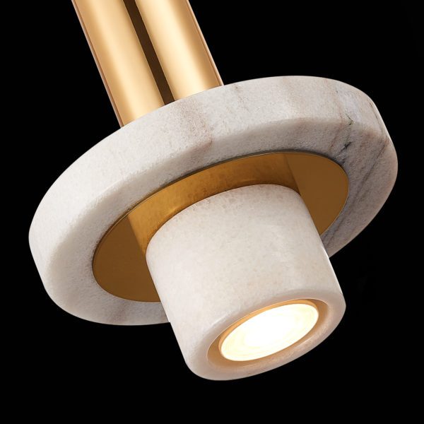 SL1210.503.01 Светильник подвесной ST-Luce Золотистый/Белый GU10 1*5W PIETRA — изображение 6