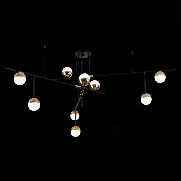 SL1507.422.09 Люстра потолочная ST-Luce Черный/Белый, Золотистый G9 9*5W 4000K ALBERO — изображение 4