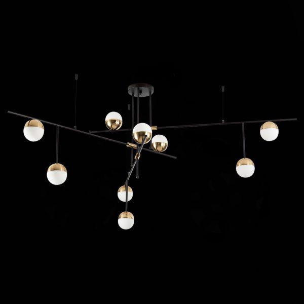 SL1507.422.09 Люстра потолочная ST-Luce Черный/Белый, Золотистый G9 9*5W 4000K ALBERO — изображение 5
