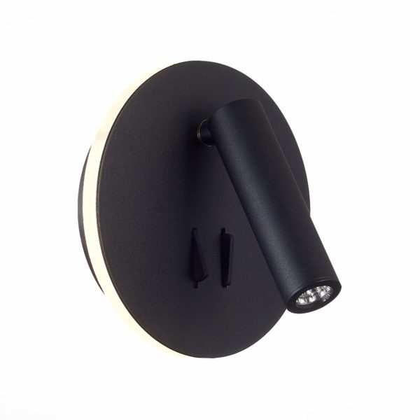 SL1586.413.01 Светильник настенный Черный LED 1*8W 3000K 624Lm Ra>80 24° IP20 L-xW140xH140 170-240V Накладной светильник — изображение 2