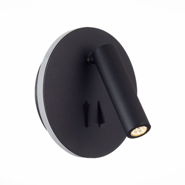 SL1586.413.01 Светильник настенный Черный LED 1*8W 3000K 624Lm Ra>80 24° IP20 L-xW140xH140 170-240V Накладной светильник — изображение 3