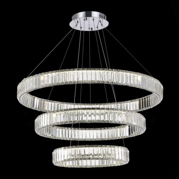 SL1622.103.03 Люстра подвесная ST-Luce Хром/Прозрачный LED 1*122W 4000K TIVOLI — изображение 6