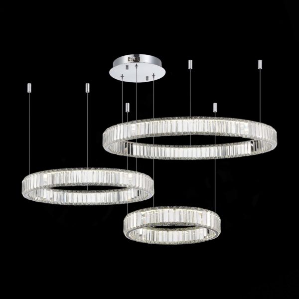 SL1622.113.03 Люстра подвесная ST-Luce Хром/Прозрачный LED 1*122W 4000K TIVOLI — изображение 3