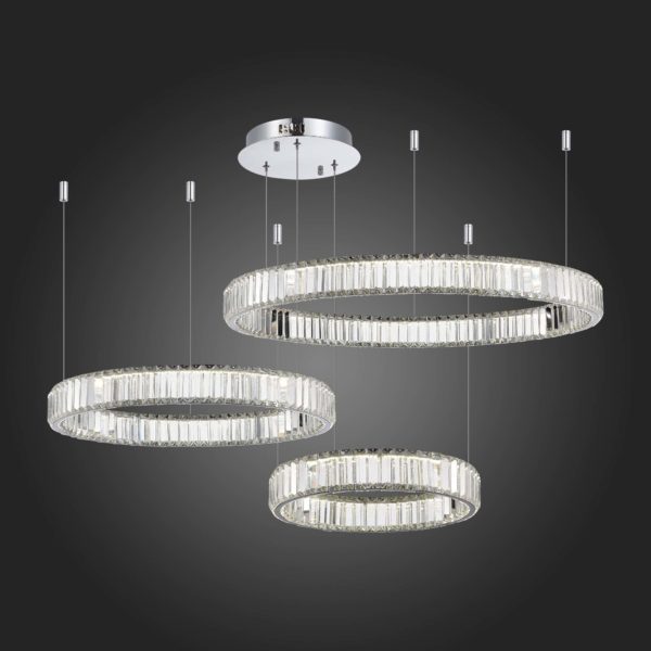 SL1622.113.03 Люстра подвесная ST-Luce Хром/Прозрачный LED 1*122W 4000K TIVOLI — изображение 4