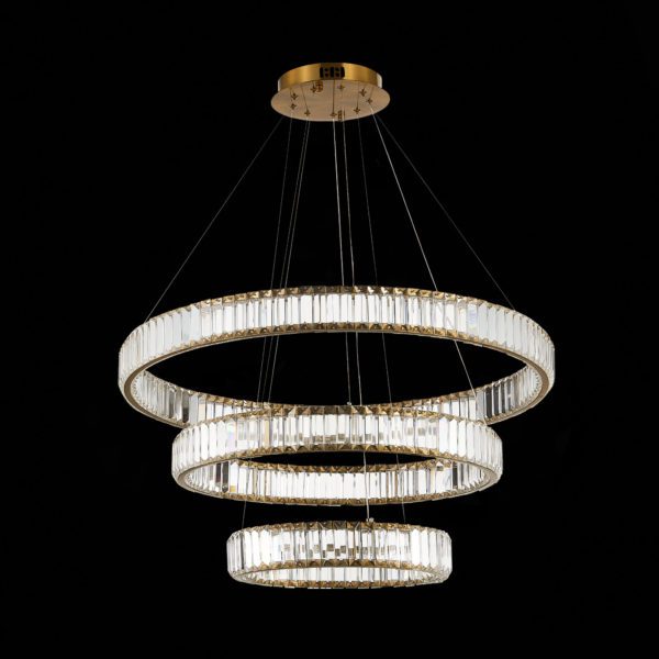 SL1622.303.03 Люстра подвесная ST-Luce Латунь/Прозрачный LED 1*122W 4000K TIVOLI — изображение 6
