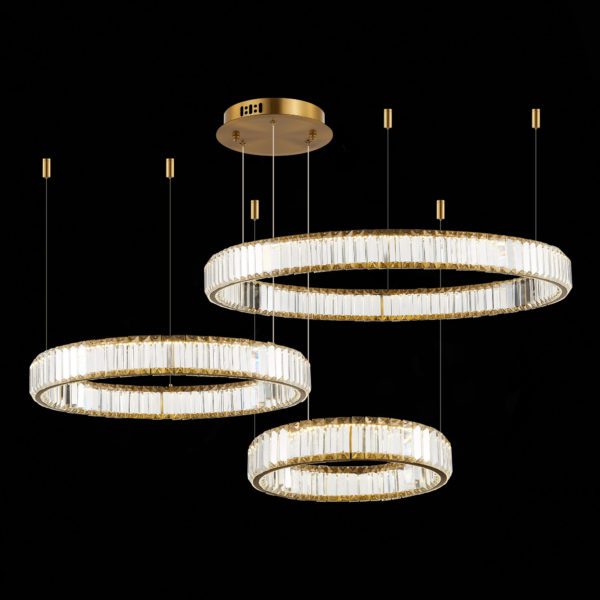 SL1622.313.03 Люстра подвесная ST-Luce Латунь/Прозрачный LED 1*122W 4000K TIVOLI — изображение 3