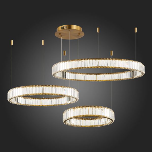 SL1622.313.03 Люстра подвесная ST-Luce Латунь/Прозрачный LED 1*122W 4000K TIVOLI — изображение 5
