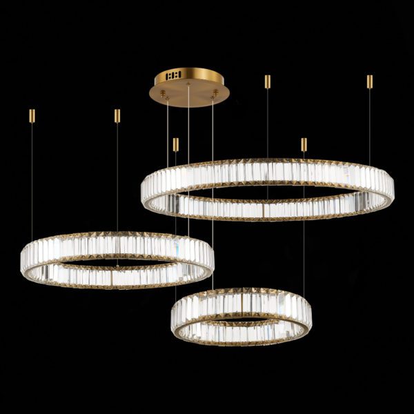 SL1622.313.03 Люстра подвесная ST-Luce Латунь/Прозрачный LED 1*122W 4000K TIVOLI — изображение 4