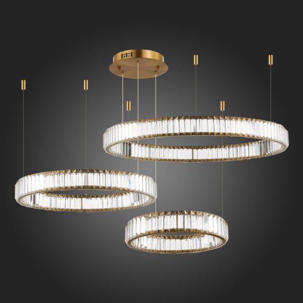 SL1622.313.03 Люстра подвесная ST-Luce Латунь/Прозрачный LED 1*122W 4000K TIVOLI — изображение 6