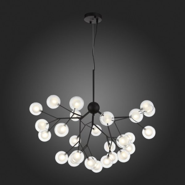 SL376.403.27 Светильник подвесной ST-Luce Черный/Прозрачный, Белый G4 LED 27*2W DEMELE — изображение 5
