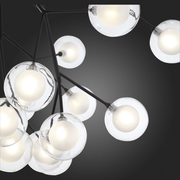 SL376.403.27 Светильник подвесной ST-Luce Черный/Прозрачный, Белый G4 LED 27*2W DEMELE — изображение 6