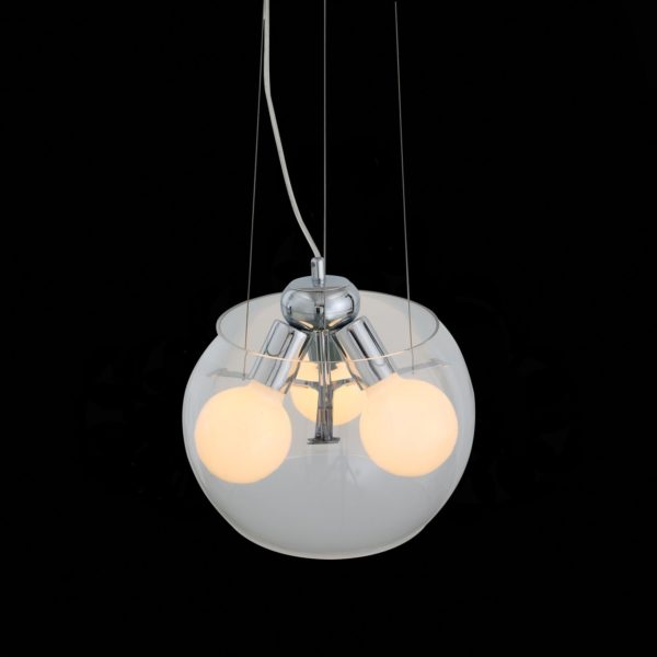 SL512.103.03 Светильник подвесной ST-Luce Хром/Прозрачный E27 Globe 3*60W UOVO — изображение 4
