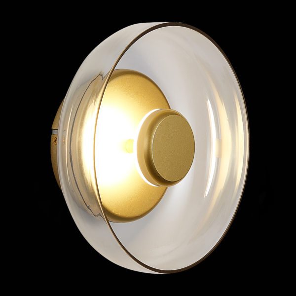 SL6002.201.01 Светильник настенный ST-Luce Золотистый/Янтарный LED 1*7W 4000K LAZIO — изображение 4
