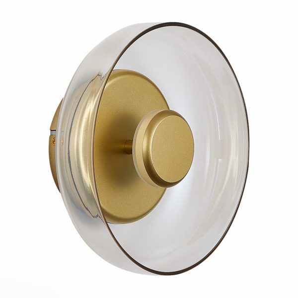SL6002.201.01 Светильник настенный ST-Luce Золотистый/Янтарный LED 1*7W 4000K LAZIO — изображение 2