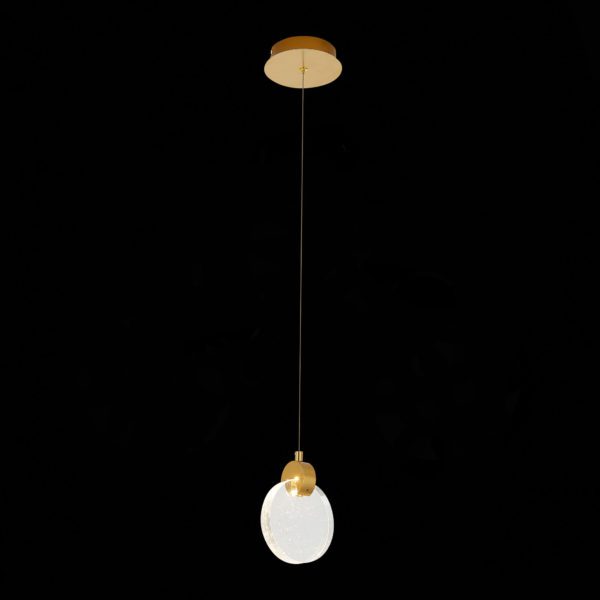 SL6104.203.01 Подвес ST-Luce Золотистый/Прозрачный,С пузырьками воздуха LED 1*3W 3000K Montecelio — изображение 4