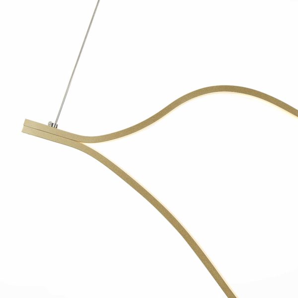 SL6106.203.45 Светильник подвесной ST-Luce Золотистый/Белый LED 1*45W 4000K Cortile — изображение 3